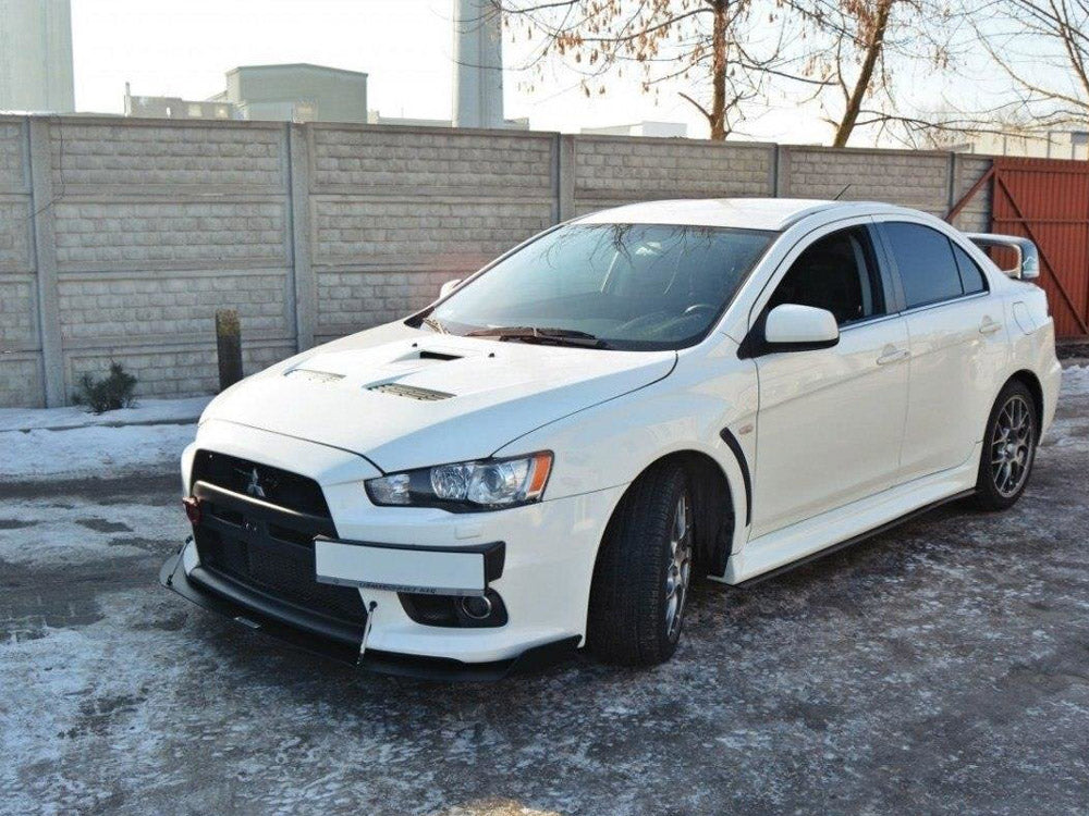 MAXTON DESIGN Front Racing Splitter V.1 Mitsubishi Lancer EVO X (2007-2015)