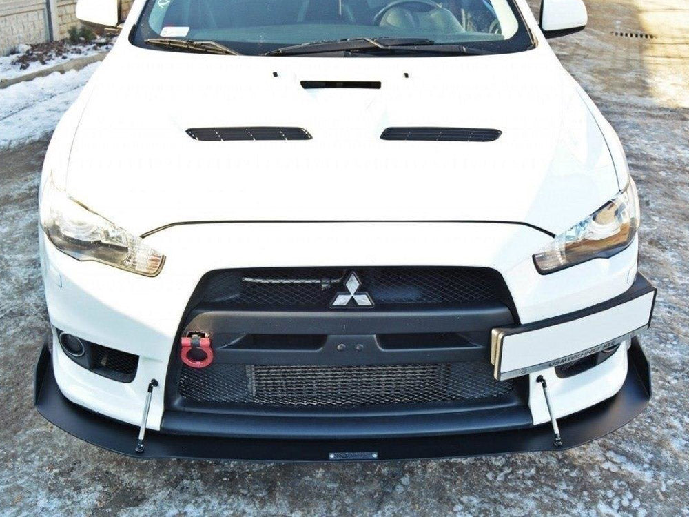 MAXTON DESIGN Front Racing Splitter V.1 Mitsubishi Lancer EVO X (2007-2015)