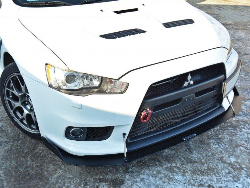 MAXTON DESIGN Front Racing Splitter V.1 Mitsubishi Lancer EVO X (2007-2015)