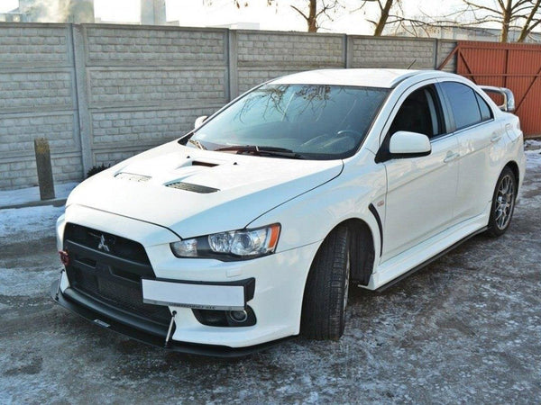 MAXTON DESIGN Front Racing Splitter V.2 Mitsubishi Lancer EVO X (2005-2017)