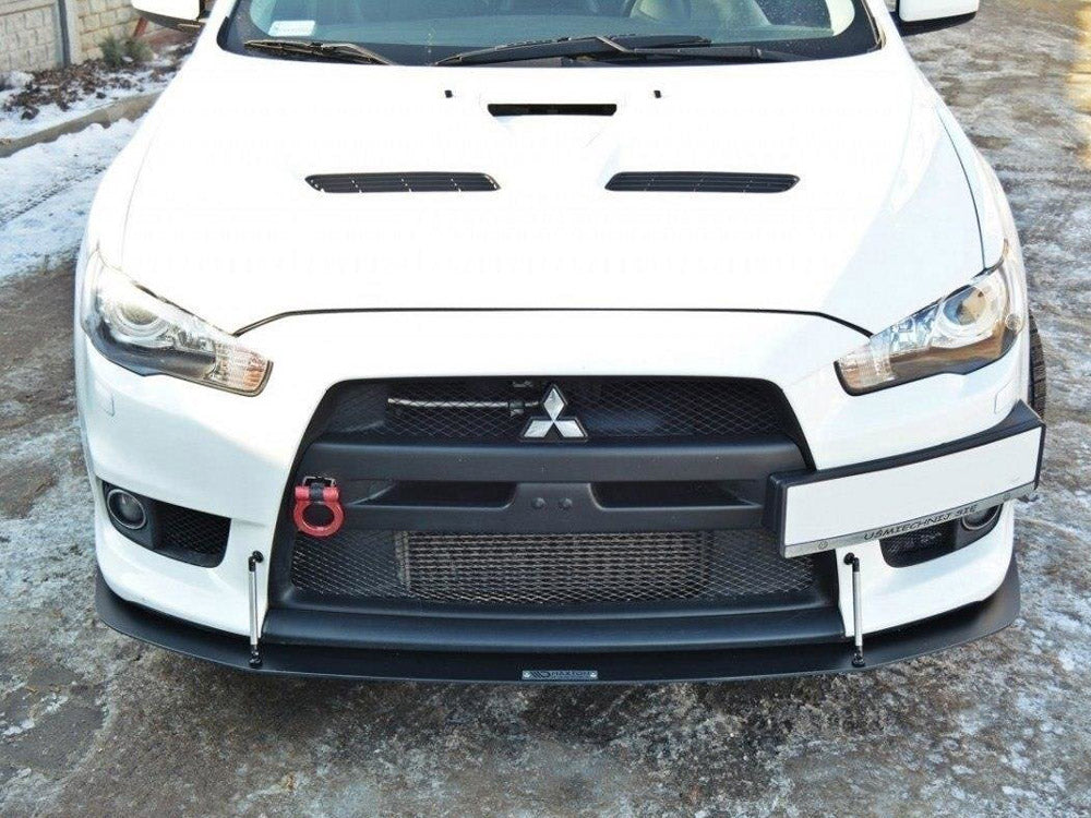 MAXTON DESIGN Front Racing Splitter V.2 Mitsubishi Lancer EVO X (2005-2017)