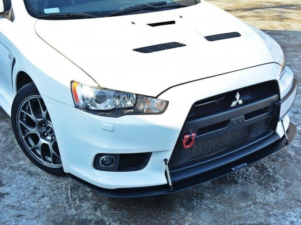 MAXTON DESIGN Front Racing Splitter V.2 Mitsubishi Lancer EVO X (2005-2017)
