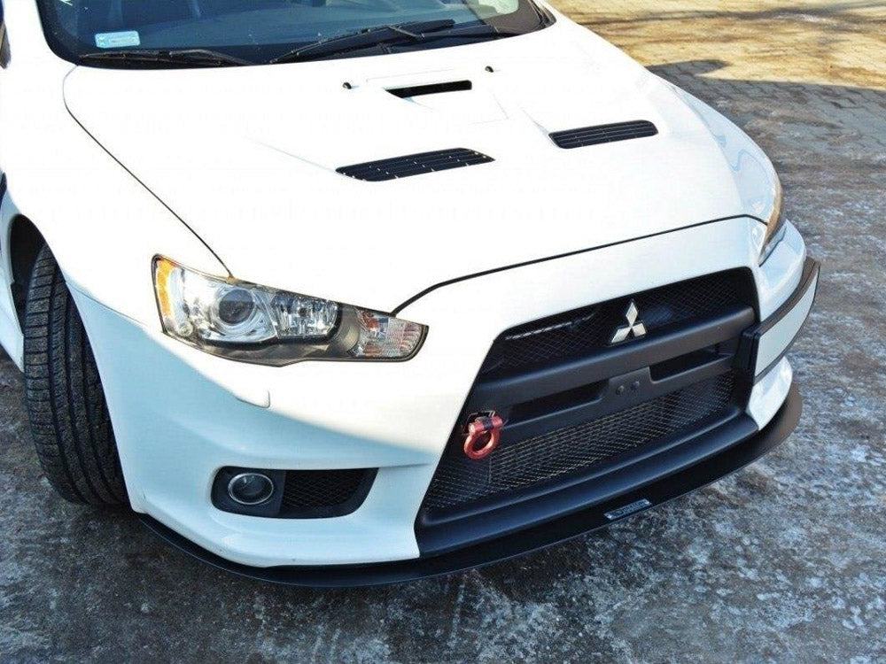 Front Racing Splitter V.3 compatible with Mitsubishi Lancer EVO X (2005-2017)