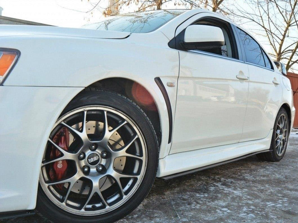 Racing Side Skirts Diffusers Mitsubishi Lancer EVO X (2007-2015)