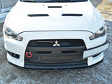 Front Splitter V.2 compatible with Mitsubishi Lancer EVO X (2007-2015)