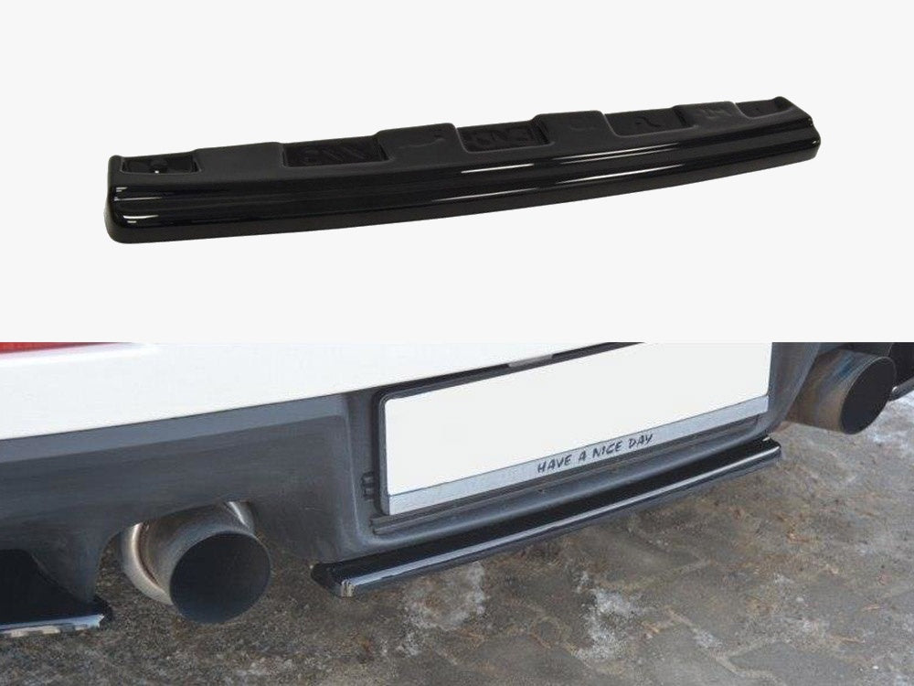 Central Rear Splitter compatible with Mitsubishi Lancer EVO X (Without/vertical Bars) (2007-2015)