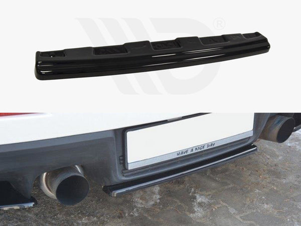 MAXTON DESIGN Central Rear Splitter Mitsubishi Lancer EVO X (Without/vertical Bars) (2007-2015)