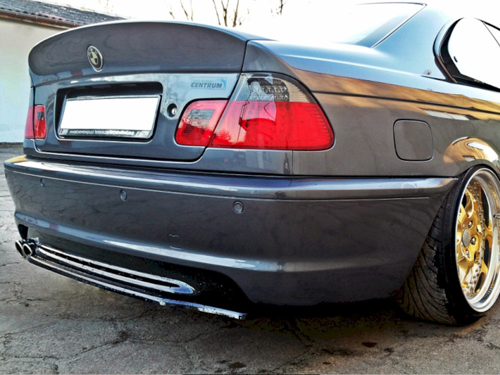 MAXTON DESIGN Central Rear Splitter BMW 3 E46 M-Pack Coupe