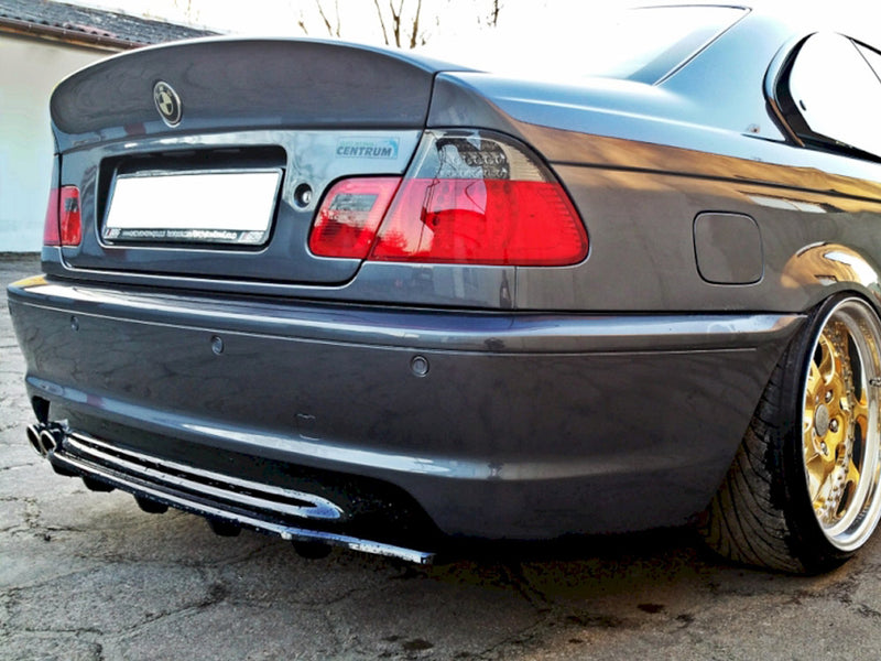 MAXTON DESIGN Central Rear Splitter (Vertical Bars) BMW 3 E46 Coupe M-Pack