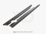 Side Skirts Splitters compatible with MINI Cooper/ ONE R50 (2001-2006) - Carbon Look