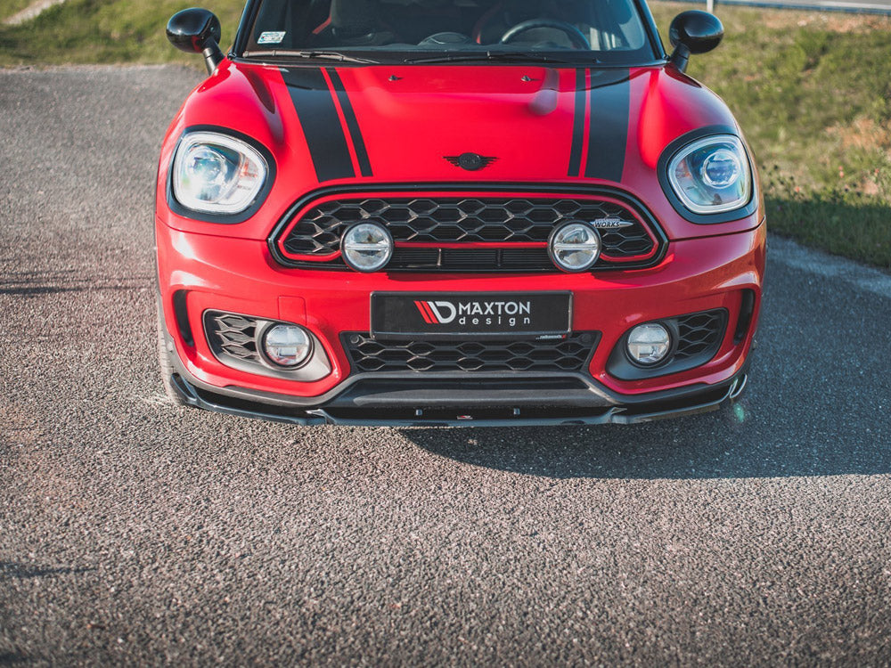 Front Splitter V.2 compatible with MINI Countryman Mk2 F60 JCW - Carbon Look