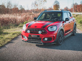 Front Splitter V.2 compatible with MINI Countryman Mk2 F60 JCW - Carbon Look