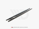 Side Skirt Diffusers compatible with BMW 3 Series E91 Facelift (2008-2011) - Carbon Look