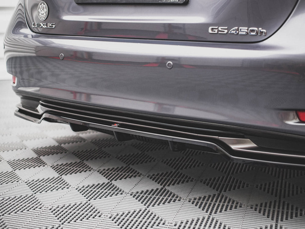 Rear Splitter (Vertical Bars) compatible with Lexus GS F Sport Hybrid Mk4 (L10)