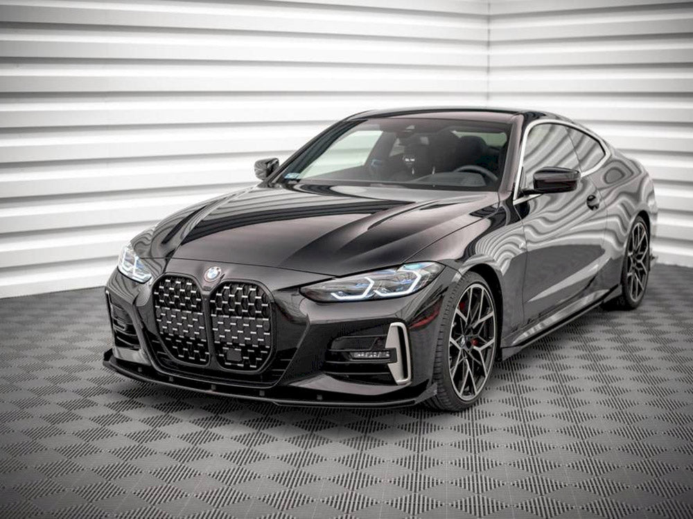 Street PRO Front Splitter + Flaps compatible with BMW 4 M-Pack / M440i G22 / G23 / G22 Facelift / G23 Facelift