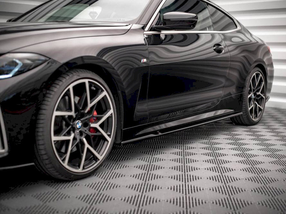 Side Skirts Diffusers V.1 compatible with BMW 4 M-Pack / M440i G22 / G23 / G22 Facelift / G23 Facelift