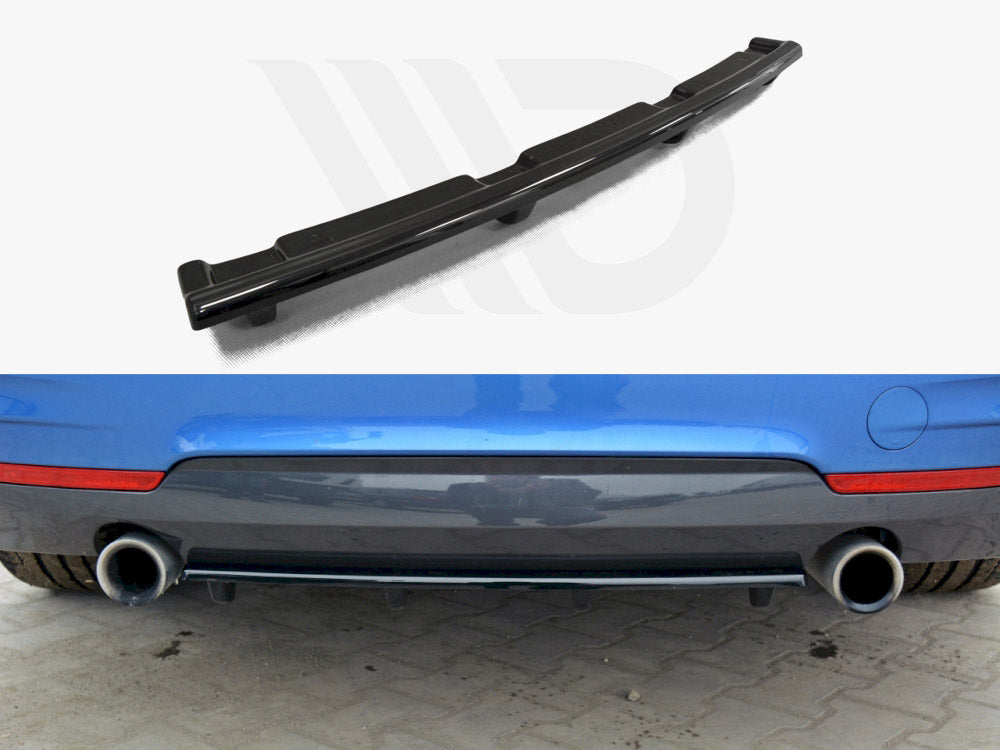 MAXTON DESIGN Central Rear Splitter (Vertical Bars) BMW 4 F32 M-Sport