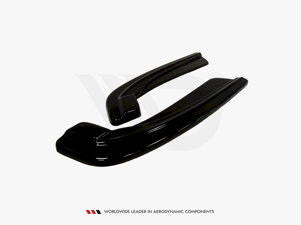 Rear Side Splitters compatible with BMW 5 F11 M-Pack (Fits TWO Single Exhaust Ends)