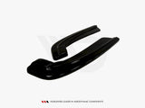Rear Side Splitters compatible with BMW 5 F11 M-Pack (Fits TWO Single Exhaust Ends)