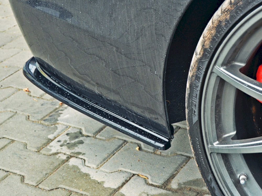 Rear Side Splitters compatible with BMW 5 F11 M-Pack (Fits TWO Double Exhaust Ends)