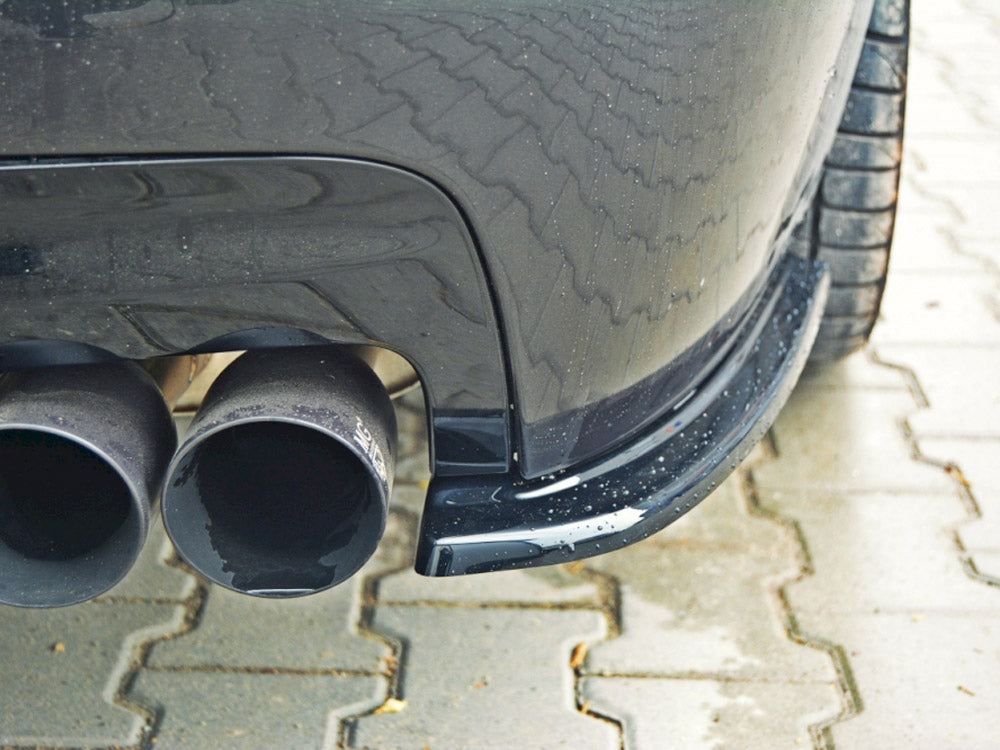 Rear Side Splitters compatible with BMW 5 F11 M-Pack (Fits TWO Double Exhaust Ends)