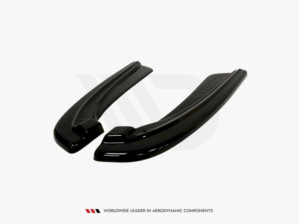Rear Side Splitters compatible with BMW 5 F11 M-Pack (Fits TWO Double Exhaust Ends)