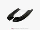 Rear Side Splitters compatible with BMW 5 F11 M-Pack (Fits TWO Double Exhaust Ends)