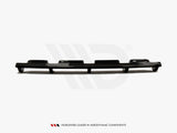 Central Rear Splitter (Vertical Bars) compatible with BMW 6 Gran Coupe M Sport - Textured