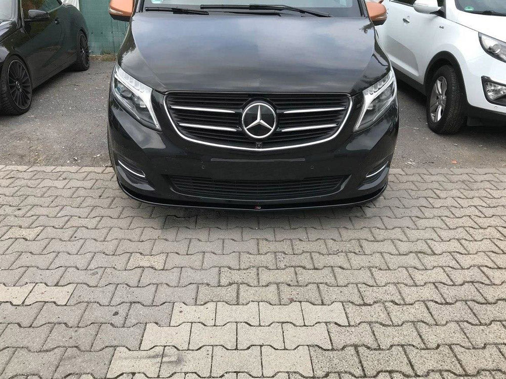 Front Splitter V.1 compatible with Mercedes V-Class W447 - Carbon Look