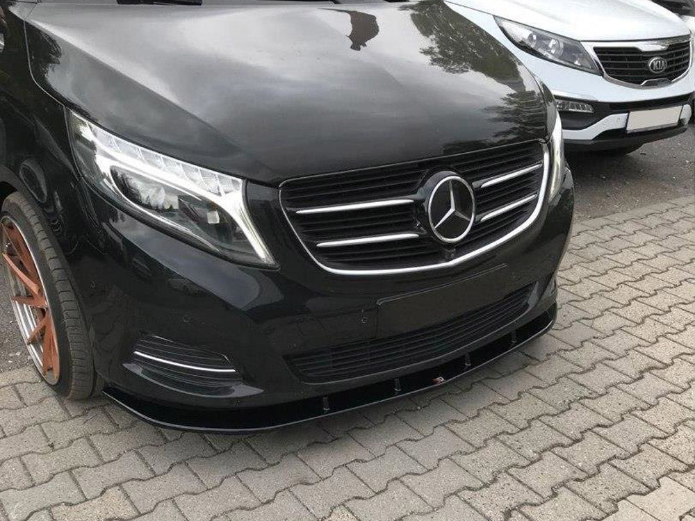 Front Splitter V.2 compatible with Mercedes V-Class W447 - Carbon Look