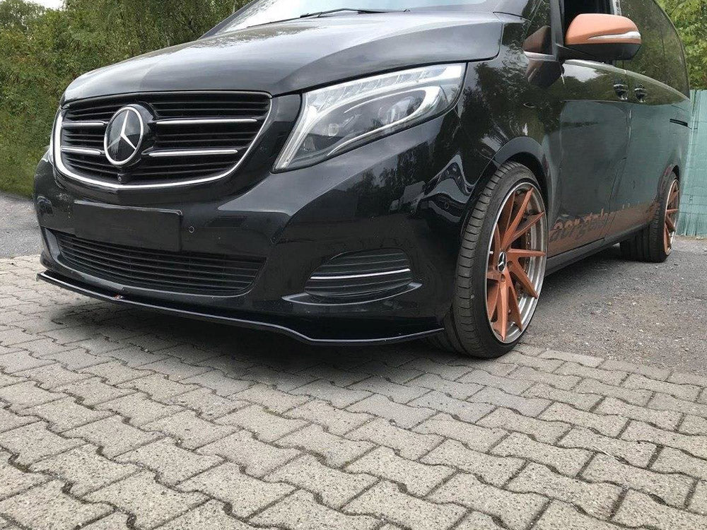 Front Splitter V.3 compatible with Mercedes V-Class W447 - Textured