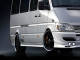 Side Skirts compatible with Mercedes Sprinter I FL / VW LT 96-06 - Different Sizes (4 Elements). This Side Skirts Fits Twin Wheels Version.