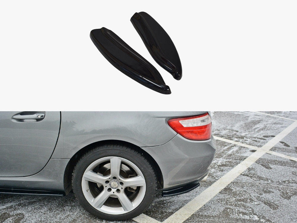 Rear Side Splitters V.1 compatible with Mercedes-Benz SLK R172 Standard (2011-2015)