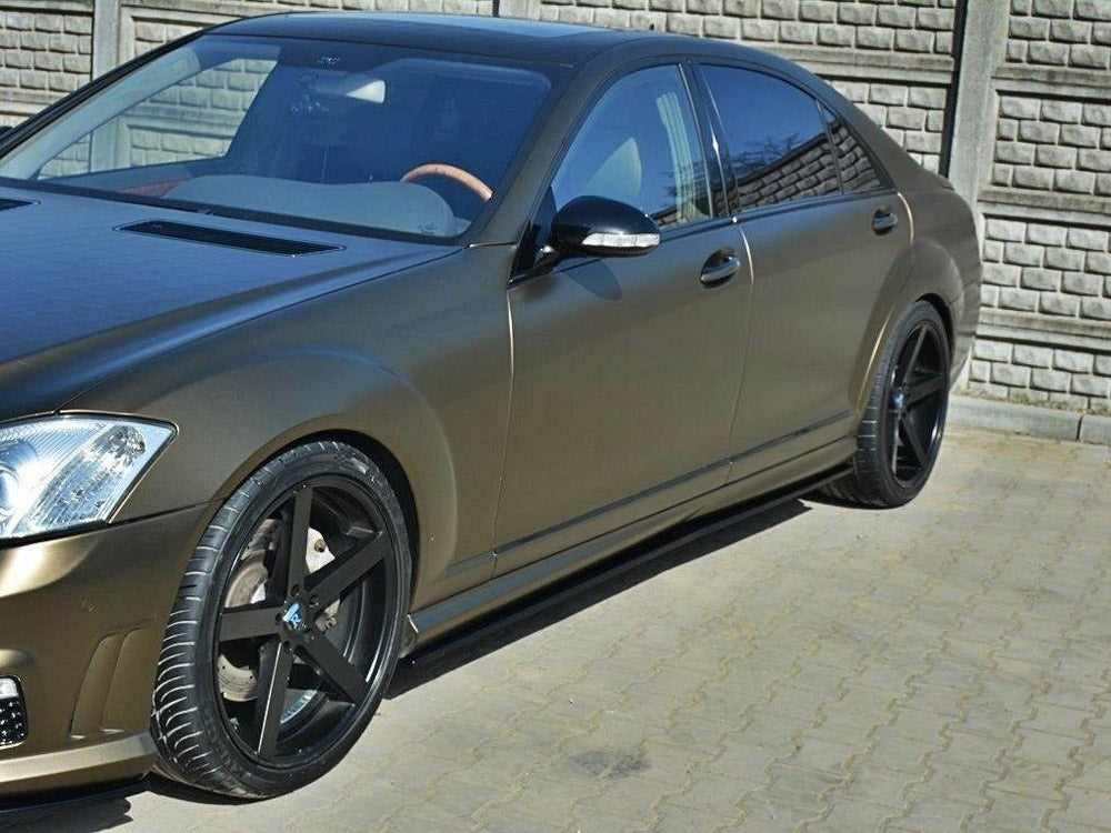 Side Skirts Diffusers compatible with Mercedes S-Class W221 AMG LWB