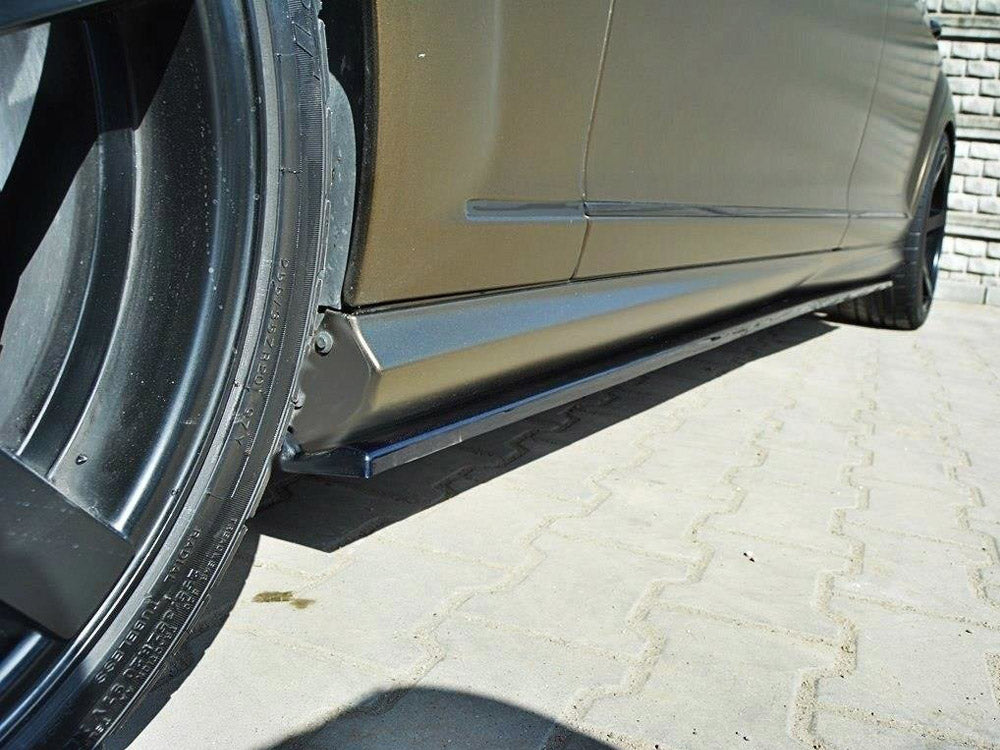Side Skirts Diffusers compatible with Mercedes S-Class W221 AMG LWB