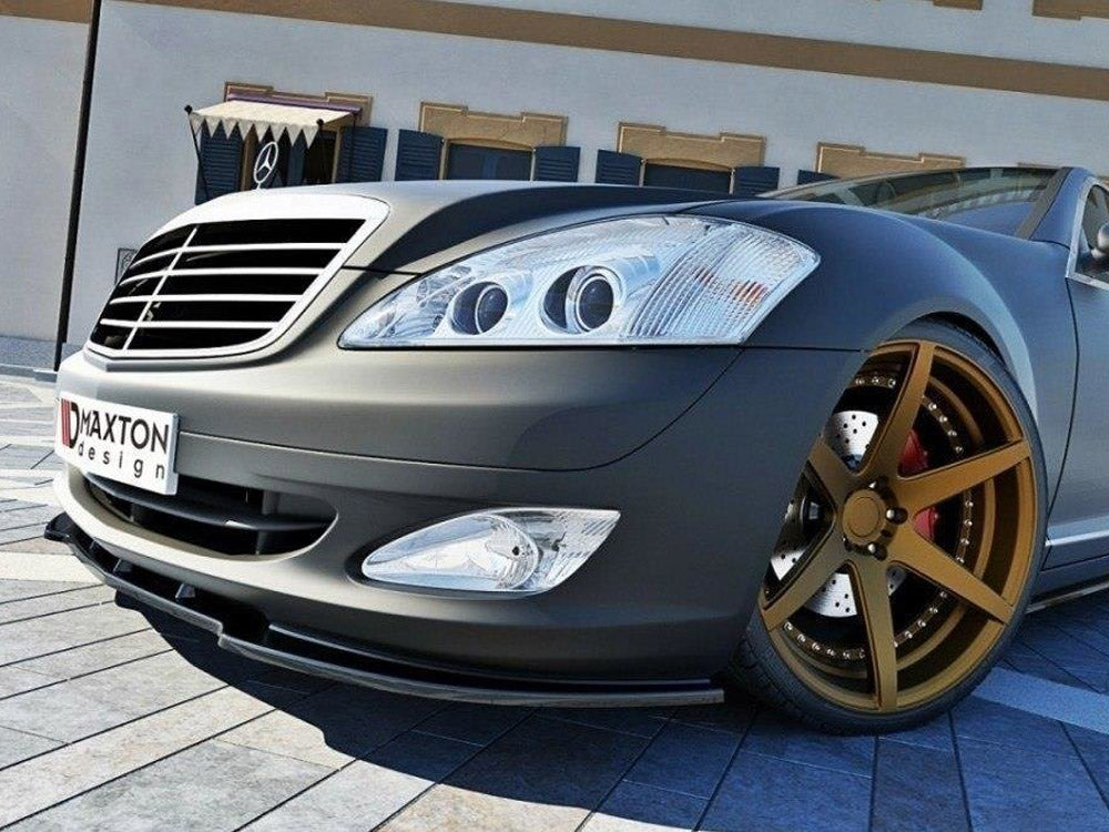 Front Splitter compatible with Mercedes S-Class W221 - Textured