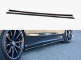 Side Skirts Diffusers V.1 compatible with Mercedes-Benz S-Class AMG Line W222 - Textured