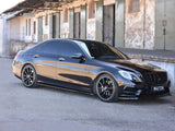 Side Skirts Diffusers V.1 compatible with Mercedes-Benz S-Class AMG Line W222 - Textured