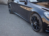 Side Skirts Diffusers V.1 compatible with Mercedes-Benz S-Class AMG Line W222 - Textured