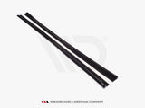 Side Skirts Diffusers V.1 compatible with Mercedes-Benz S-Class AMG Line W222 - Textured