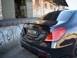 Spoiler Extension CAP compatible with Mercedes S-Class W222 (2013-2017) - Carbon Look