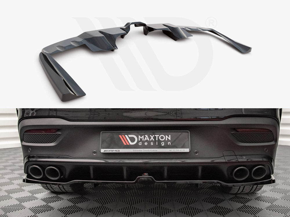 MAXTON DESIGN Central Rear Splitter (Vertical Bars) Mercedes AMG GLE Coupe C167 (2019-)