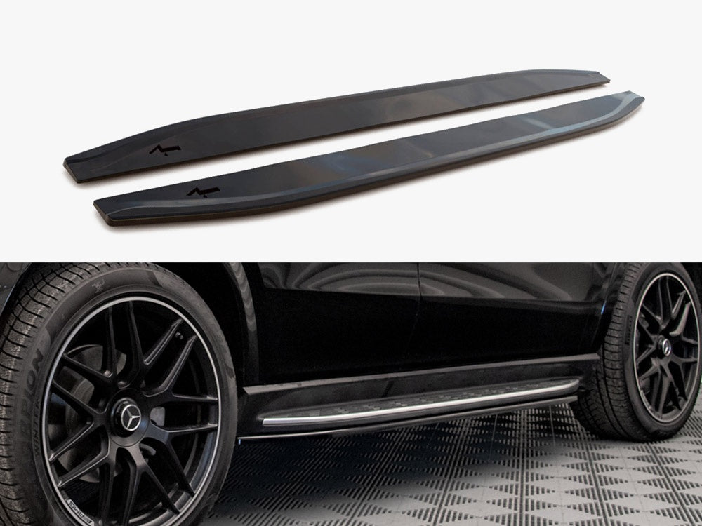 Side Skirts Diffusers V.2 compatible with Mercedes-AMG / AMG Line GLE Coupe C167 / C167 Facelift