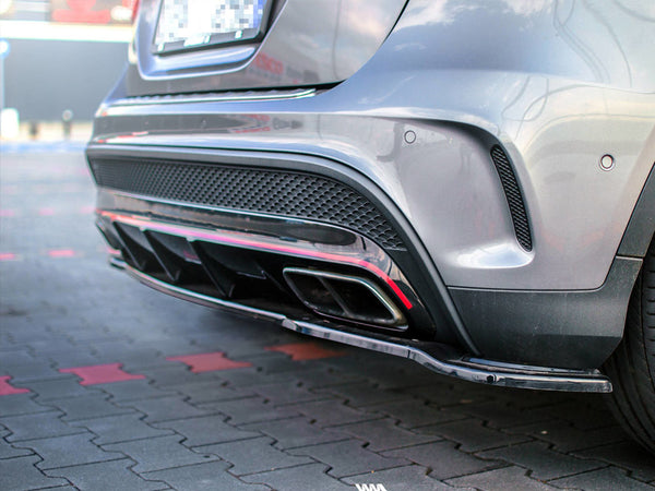 Rear Splitter (NO Vertical Bars) Mercedes-benz GLA 45 AMG SUV (X156) Pre-facelift (2014-2017)
