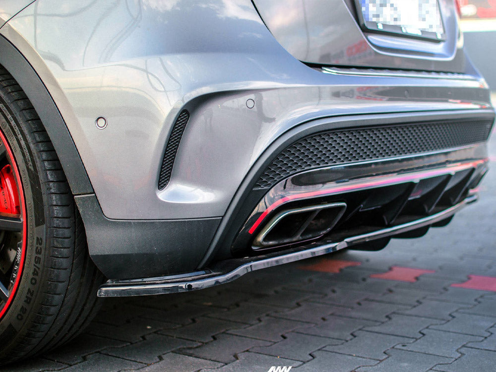 Rear Splitter (Vertical Bars) compatible with Mercedes-Benz GLA 45 AMG SUV (X156) Pre-Facelift