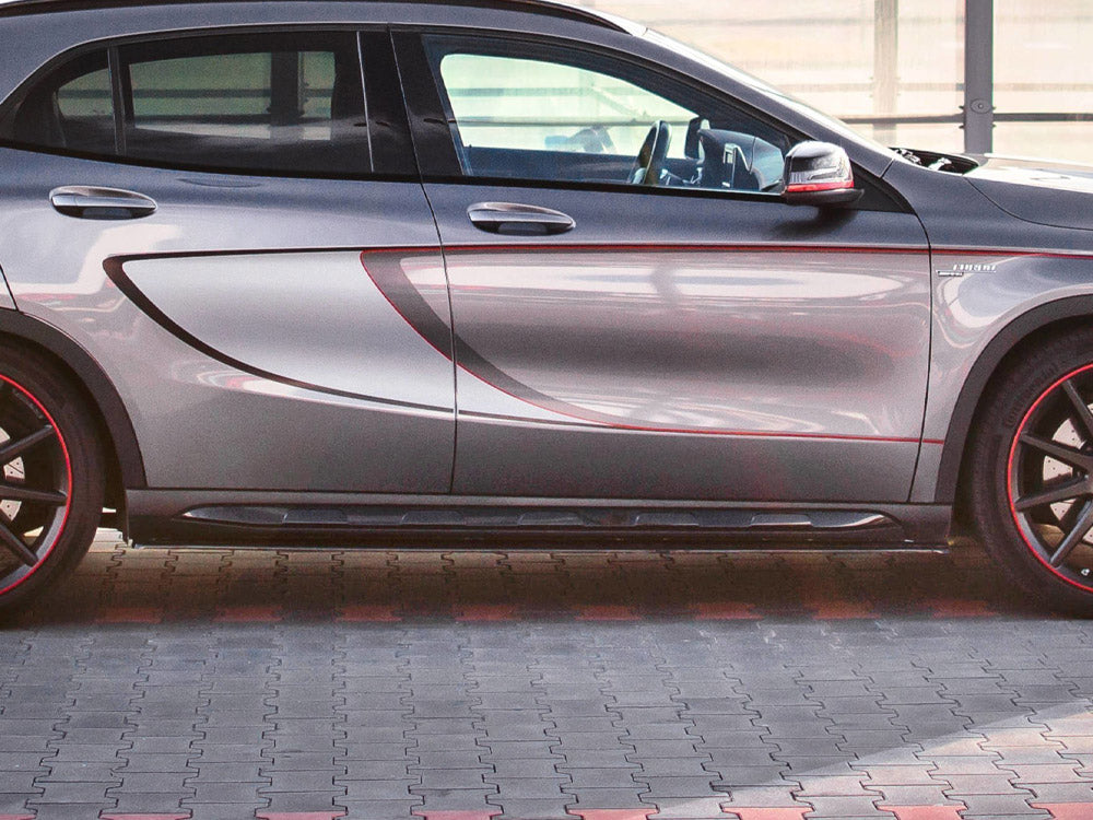 Side Skirts Splitters compatible with Mercedes-Benz GLA 45 AMG SUV (X156) Pre-facelift (2014-2017) - Textured