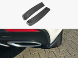 Rear Side Splitters compatible with Mercedes GLE W166 AMG Line (2015-2018) - Carbon Look