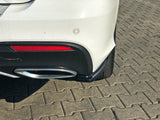 Rear Side Splitters compatible with Mercedes GLE W166 AMG Line (2015-2018) - Carbon Look