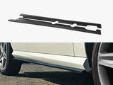 Side Skirts Splitters compatible with Mercedes GLE W166 AMG Line (2015-2018) - Carbon Look