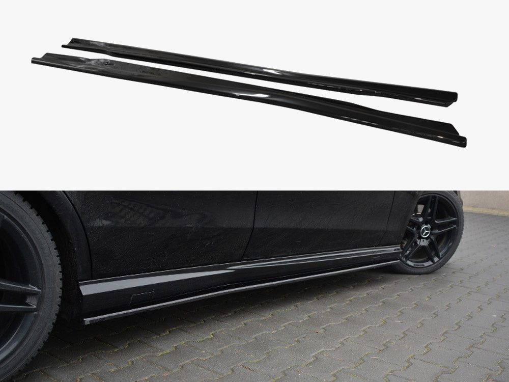 Side Skirts Splitters compatible with Mercedes E-Class 212 63 AMG (2009-2012)